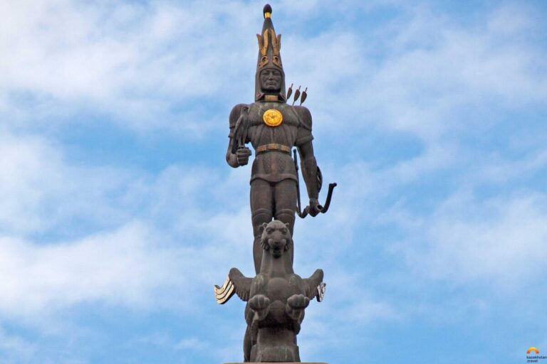 Golden Warrior Monument Almaty