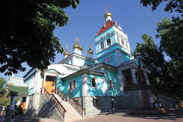St Nicholas Cathedral in Almaty city