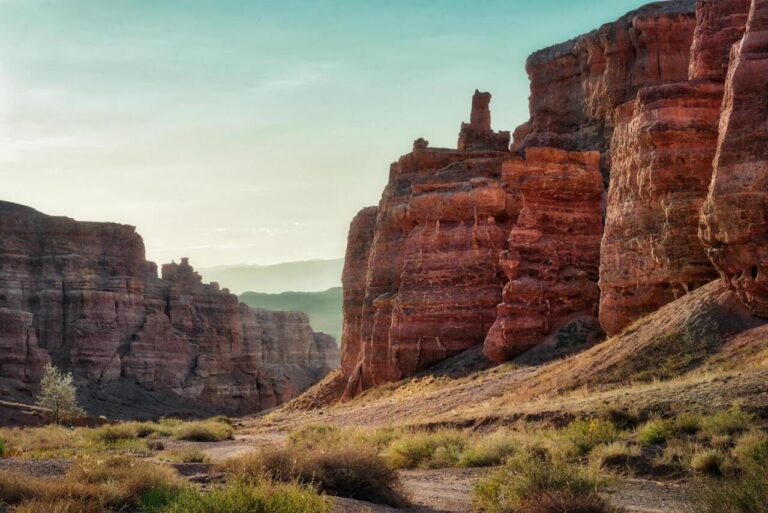 Charyn Canyon in South East Kazakhstan