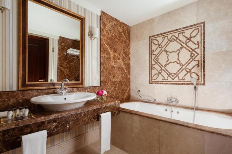 Bathroom of Executive Suite in Rixos Almaty