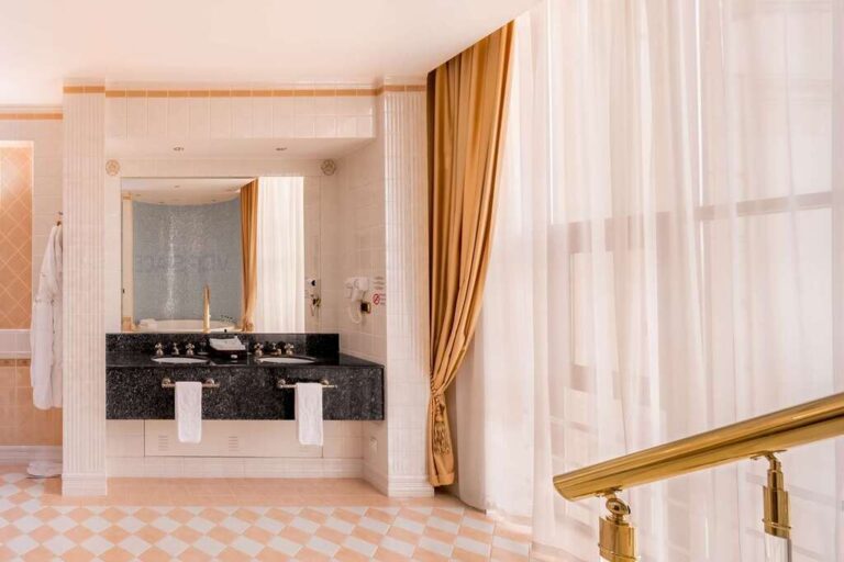 Bathroom of Executive suite in Royal Tulip Almaty