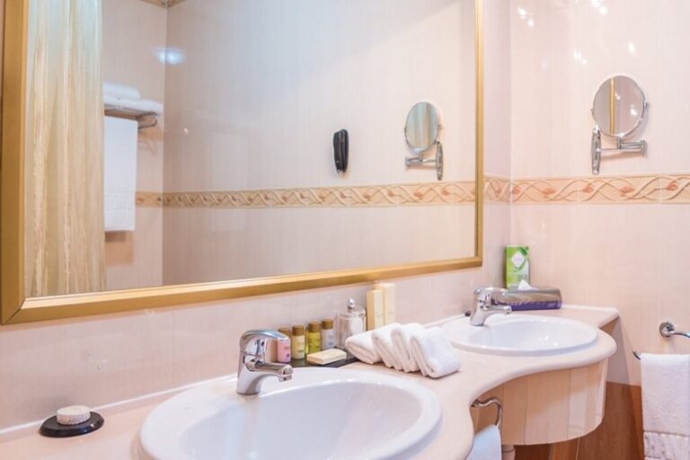 Bathroom of Junior Suite in Grand Tien Shan Hotel Almaty