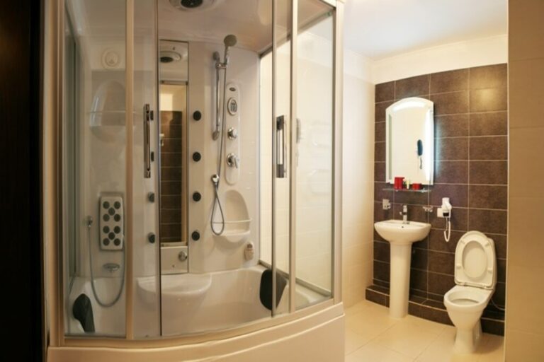 Bathroom of King suite in Hotel Kazakhstan