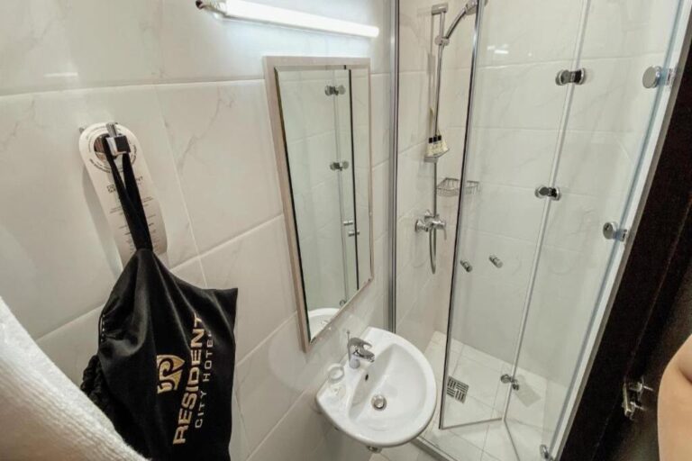 Bathroom of Single room in Resident city hotel