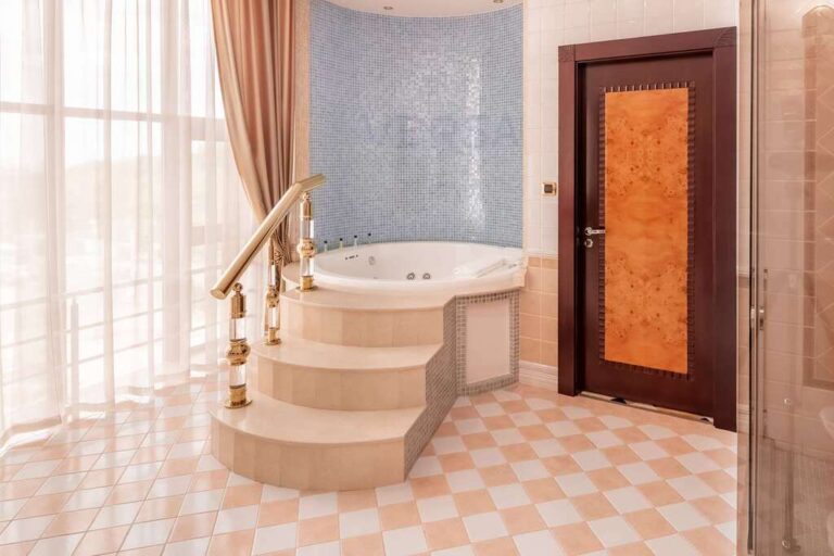Bathtub in Executive suite in Royal Tulip Almaty
