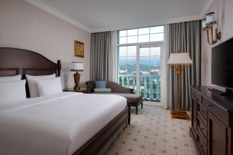 Bedroom of Executive Suite in Rixos Almaty