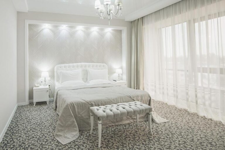 Bedroom of suite in Plaza hotel Almaty