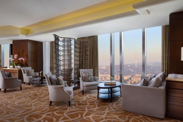 Club Lounge in Ritz Carlton Almaty Kazakhstan