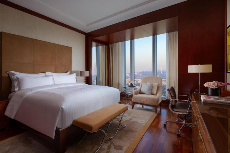 Deluxe room with city view in Ritz Carlton Almaty