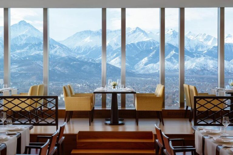 Dine with a view in Ritz Carlton Almaty