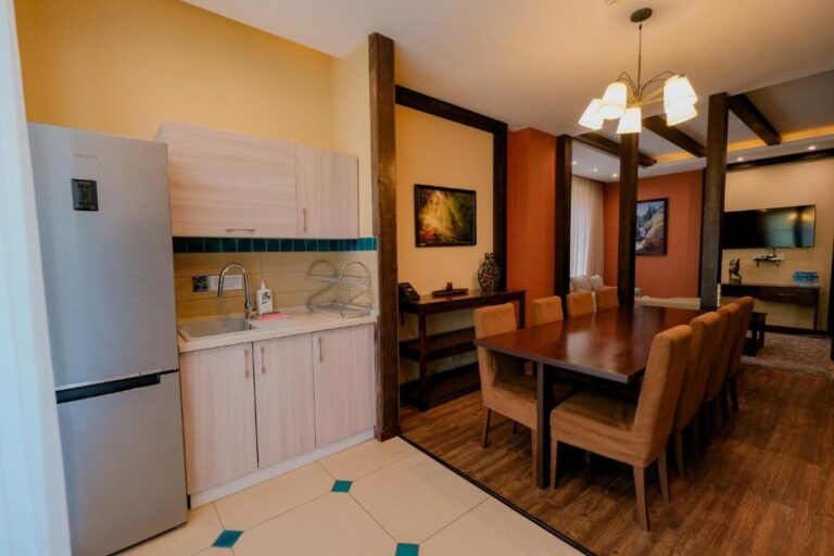 Dining area in Chalet in Oi-Qaragai Mountain Resort Almaty