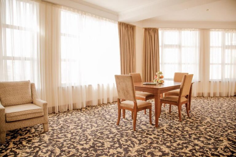 Dining area of Apartment in Ramada Almaty