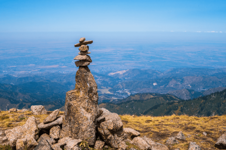 Furmanov peak in ile alatau national park