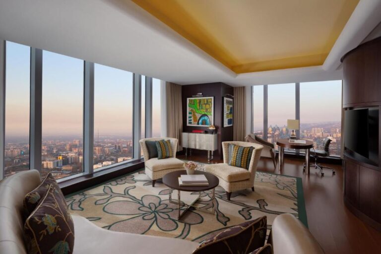 Grand Suite with City view in Ritz Carlton Almaty
