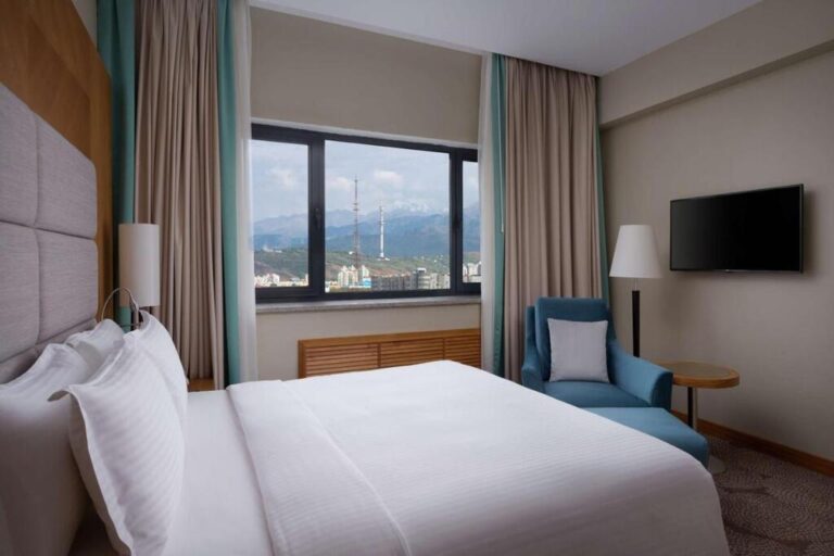 Guest room in DoubleTree by Hilton Almaty