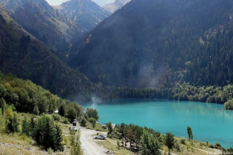 Issk lake in Ile-Alatau National park