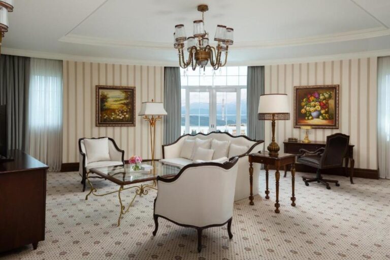 Living Room of Executive Suite in Rixos Almaty
