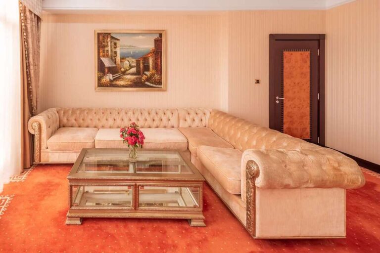 Living Room of Presidential suite in Royal Tulip Almaty
