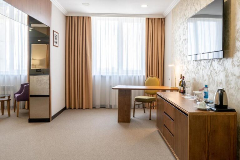 Living area of Luxury room in Reikartz Sky Almaty