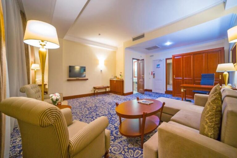 Living room of Business suite in Ramada almaty