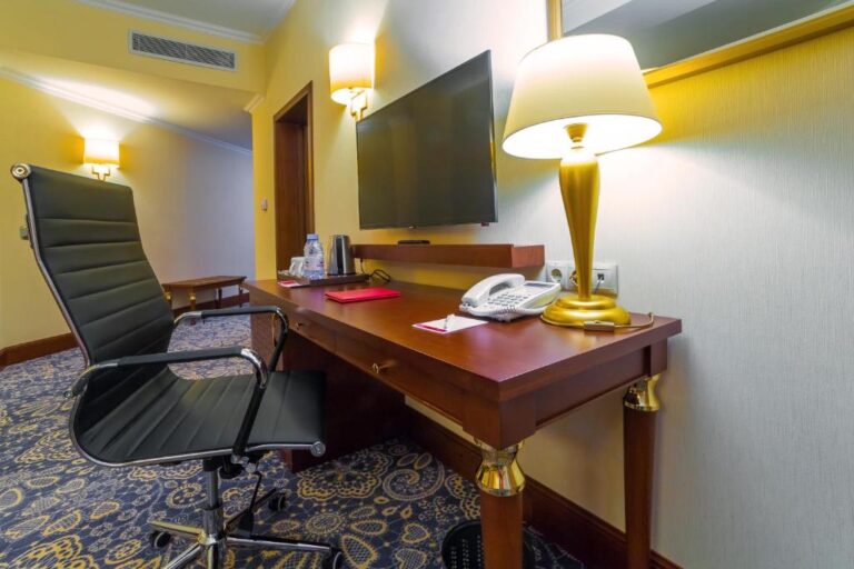 Work Desk of suite in Ramada Almaty