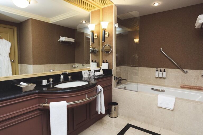 bathroom of Grand Suite inInterContinental Almaty, an IHG Hotel