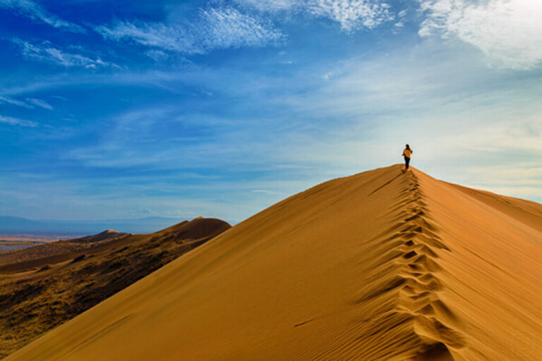 singing sand dune near Almaty