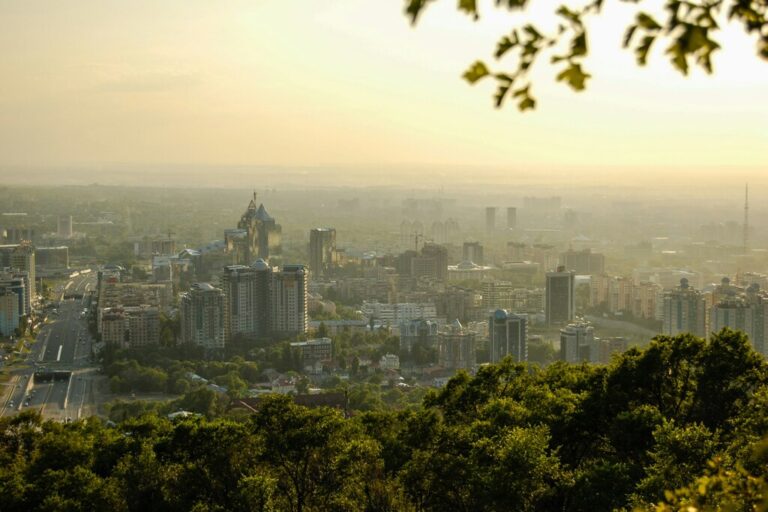 how to reach Almaty from India